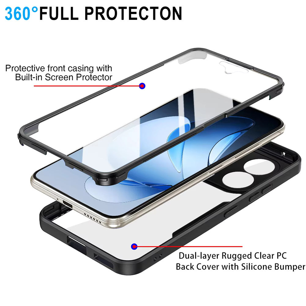 Folie de protectie Techsuit ColorVerse 360 Series + compatibil cu Oppo Reno13, Negru