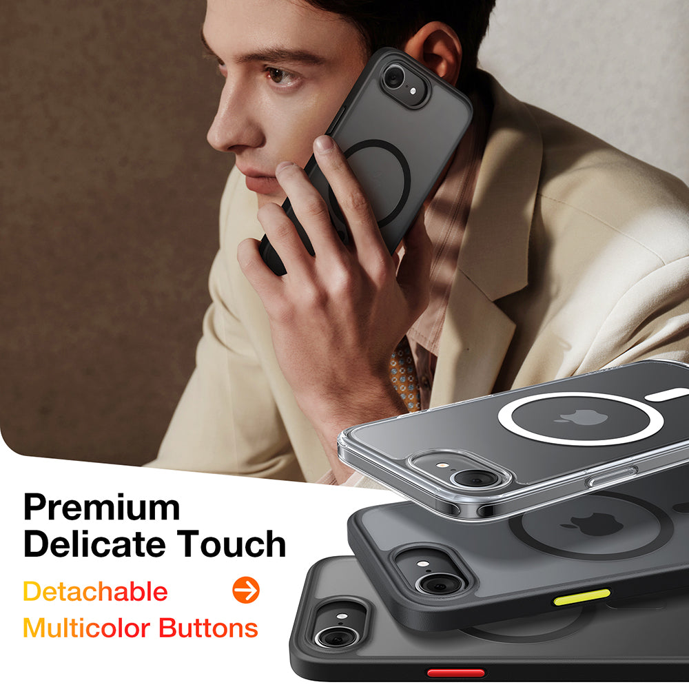 Husa de protectie Torras Guardian Magnetic Series compatibil cu iPhone 16e / iPhone 17e, Negru