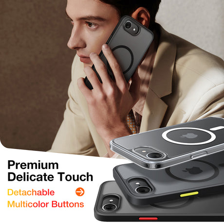 Husa de protectie Torras Guardian Magnetic Series compatibil cu iPhone 16e / iPhone 17e, Negru