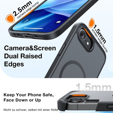 Husa de protectie Torras Guardian Magnetic Series compatibil cu iPhone 16e / iPhone 17e, Negru