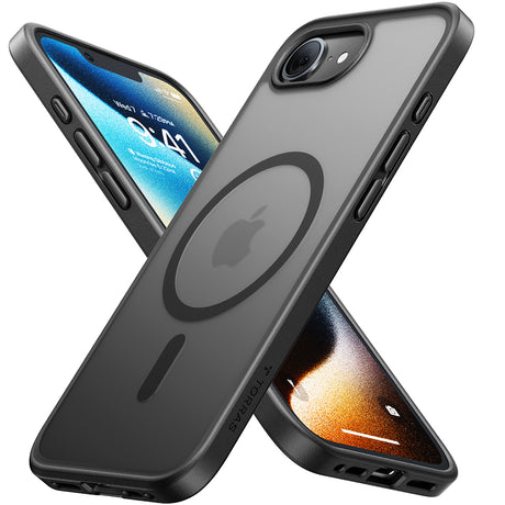 Husa de protectie Torras Guardian Magnetic Series compatibil cu iPhone 16e / iPhone 17e, Negru