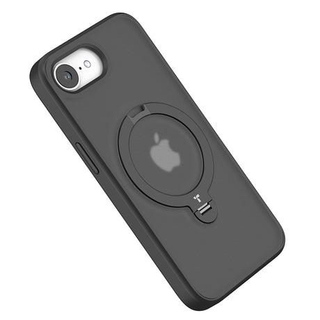 Husa de protectie Torras Ostand Spin MagSafe Series compatibil cu iPhone 16e / iPhone 17e, Negru