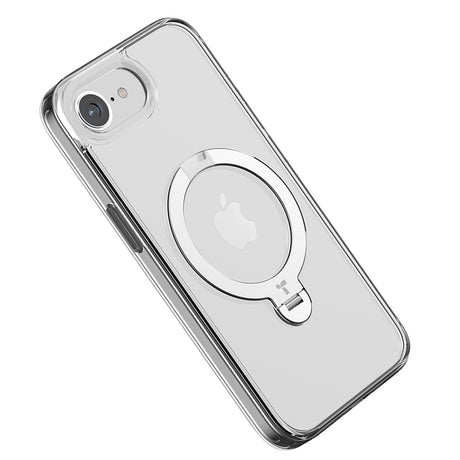 Husa de protectie Torras Ostand Spin MagSafe Series compatibil cu iPhone 16e / iPhone 17e, Transparent