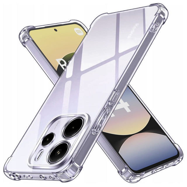 Husa de protectie Techsuit Shockproof Clear Silicone compatibil cu Xiaomi Redmi Note 14 4G (Standard), Transparent