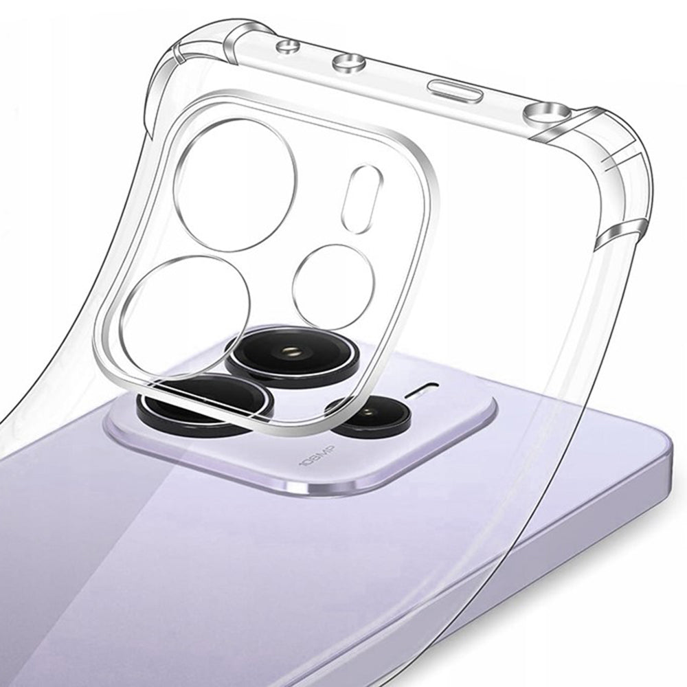 Husa de protectie Techsuit Shockproof Clear Silicone compatibil cu Xiaomi Redmi Note 14 4G (Standard), Transparent