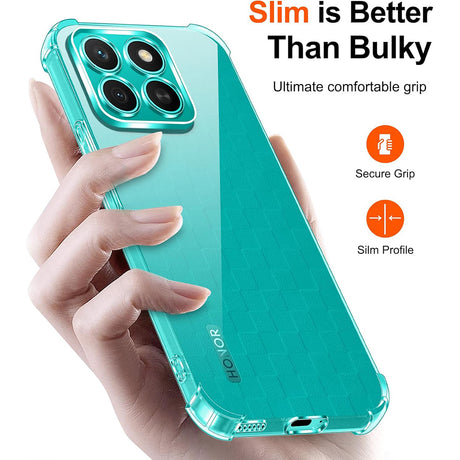 Husa de protectie Techsuit Shockproof Clear Silicone compatibil cu Honor X8c, Transparent