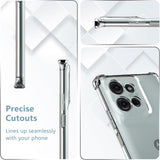 Husa de protectie Techsuit Shockproof Clear Silicone compatibil cu Motorola Moto G75, Transparent