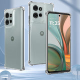 Husa de protectie Techsuit Shockproof Clear Silicone compatibil cu Motorola Moto G75, Transparent