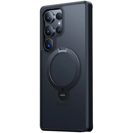 Torras Husa de protectie Torras Ostand Spin MagSafe Series compatibil cu Samsung Galaxy S25 Ultra, Negru – imagine 3