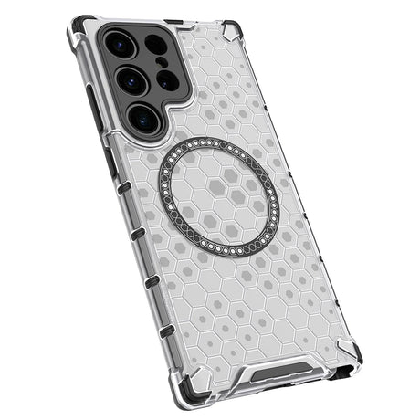 Husa de protectie Techsuit HoneyComb Shield MagSafe compatibil cu Samsung Galaxy S24 Ultra, Negru