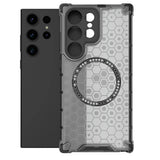 Husa de protectie Techsuit HoneyComb Shield MagSafe compatibil cu Samsung Galaxy S24 Ultra, Negru