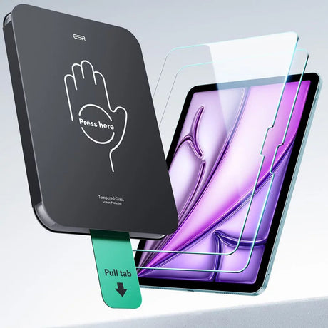 Husa de protectie tableta ESR Tempered Glass Screen Protector UltraFit Tray (set de 2) compatibil cu iPad Air 11 (2024) / Air 11 (2025) / Air 11 (2026), Transparent