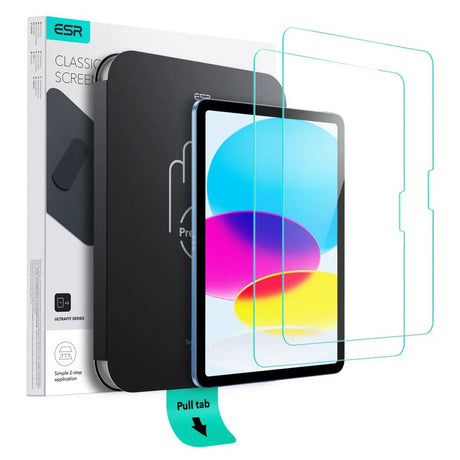 Husa de protectie tableta ESR Tempered Glass Screen Protector UltraFit Tray (set de 2) compatibil cu iPad 10 (2022) 10.9 / 11 (2025) / 12 (2026), Transparent