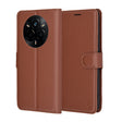 Husa de protectie Techsuit Leather Folio compatibil cu Realme 14 Pro, Maro