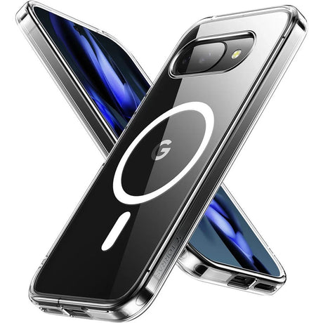 Husa de protectie Torras Diamond MagSafe Series compatibil cu Google Pixel 9a, Transparent