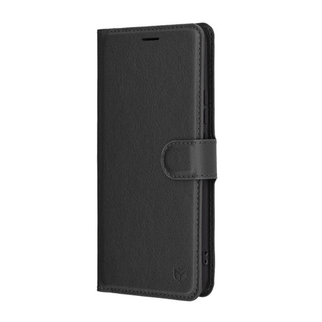 Husa de protectie Techsuit Leather Folio compatibil cu Realme 14 Pro, Negru