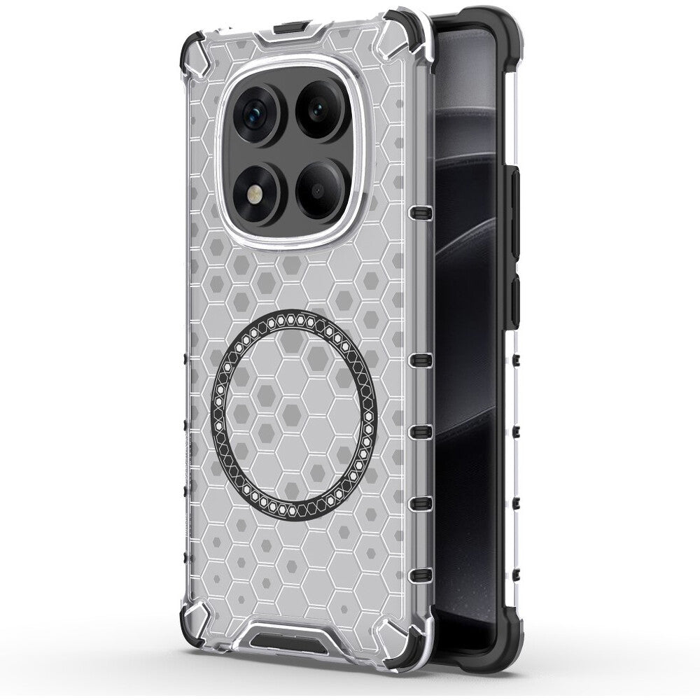 Husa de protectie Techsuit HoneyComb Shield MagSafe compatibil cu Xiaomi Redmi Note 14 Pro 4G, Alb
