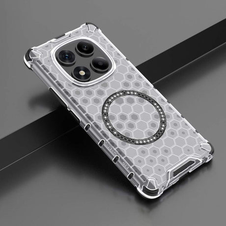 Husa de protectie Techsuit HoneyComb Shield MagSafe compatibil cu Xiaomi Redmi Note 14 Pro 4G, Alb