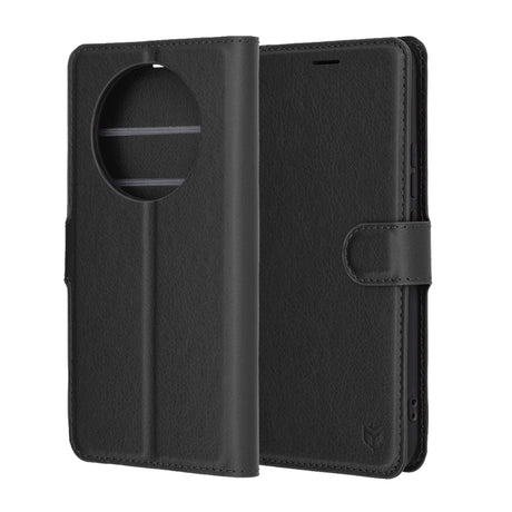 Husa de protectie Techsuit Leather Folio compatibil cu Realme 14 Pro+, Negru
