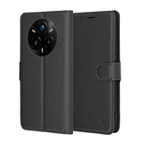 Husa de protectie Techsuit Leather Folio compatibil cu Realme 14 Pro+, Negru