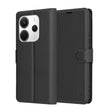 Husa de protectie Techsuit Leather Folio compatibil cu Xiaomi Redmi Note 14 4G (Regional), Negru