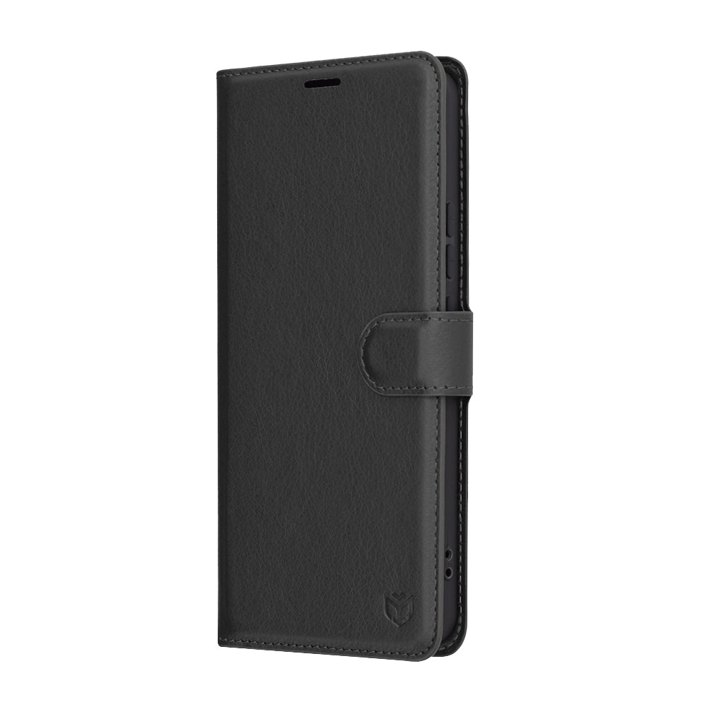 Husa de protectie Techsuit Leather Folio compatibil cu Xiaomi Redmi Note 14 5G, Negru