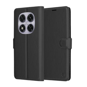 Husa de protectie Techsuit Leather Folio compatibil cu Xiaomi Redmi Note 14 Pro 5G / Redmi Note 14 Pro+ 5G / Poco X7, Negru