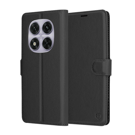Husa de protectie Techsuit Leather Folio compatibil cu Xiaomi Redmi Note 14 Pro 5G / Redmi Note 14 Pro+ 5G / Poco X7, Negru