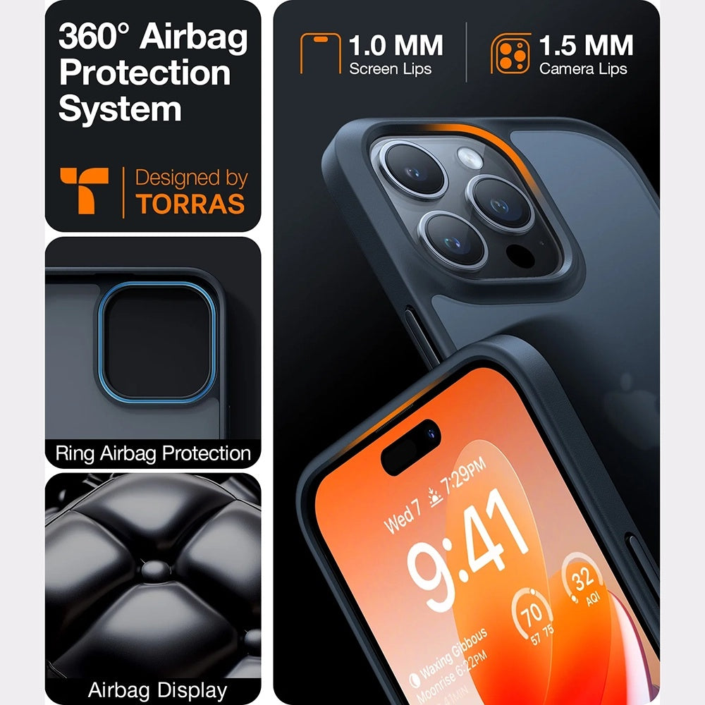 Husa de protectie Torras Guardian Series compatibil cu Samsung Galaxy A56 5G, Negru