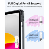 Husa de protectie tableta ESR Flip Hybrid (with Pencil Holder) compatibil cu iPad 10 (2022) 10.9 / 11 (2025) / 12 (2026), Negru