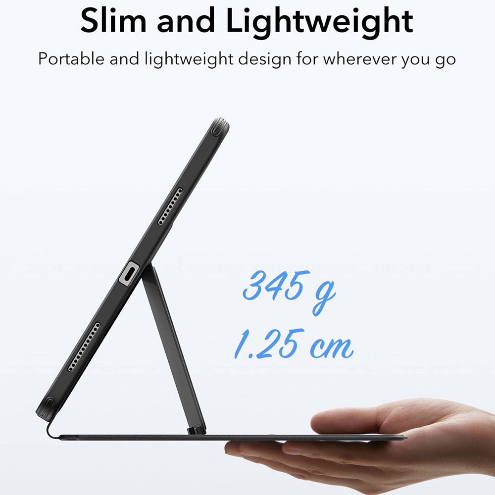 Husa de protectie tableta ESR Flip Hybrid (with Pencil Holder) compatibil cu iPad Air 4 (2020) / Air 5 (2022) / Air 11 (2024 / 2025 / 2026), Negru