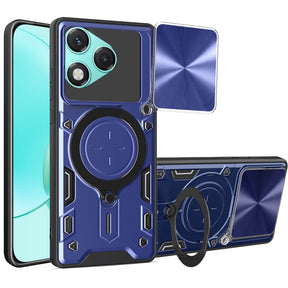 Husa de protectie Techsuit CamGuard Pro compatibil cu Honor 400 Lite, Albastru