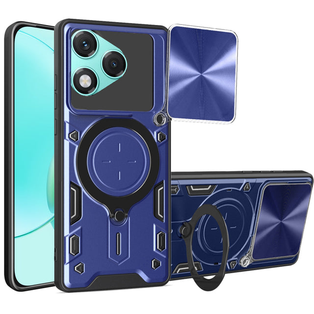 Husa de protectie Techsuit CamGuard Pro compatibil cu Honor 400 Lite, Albastru