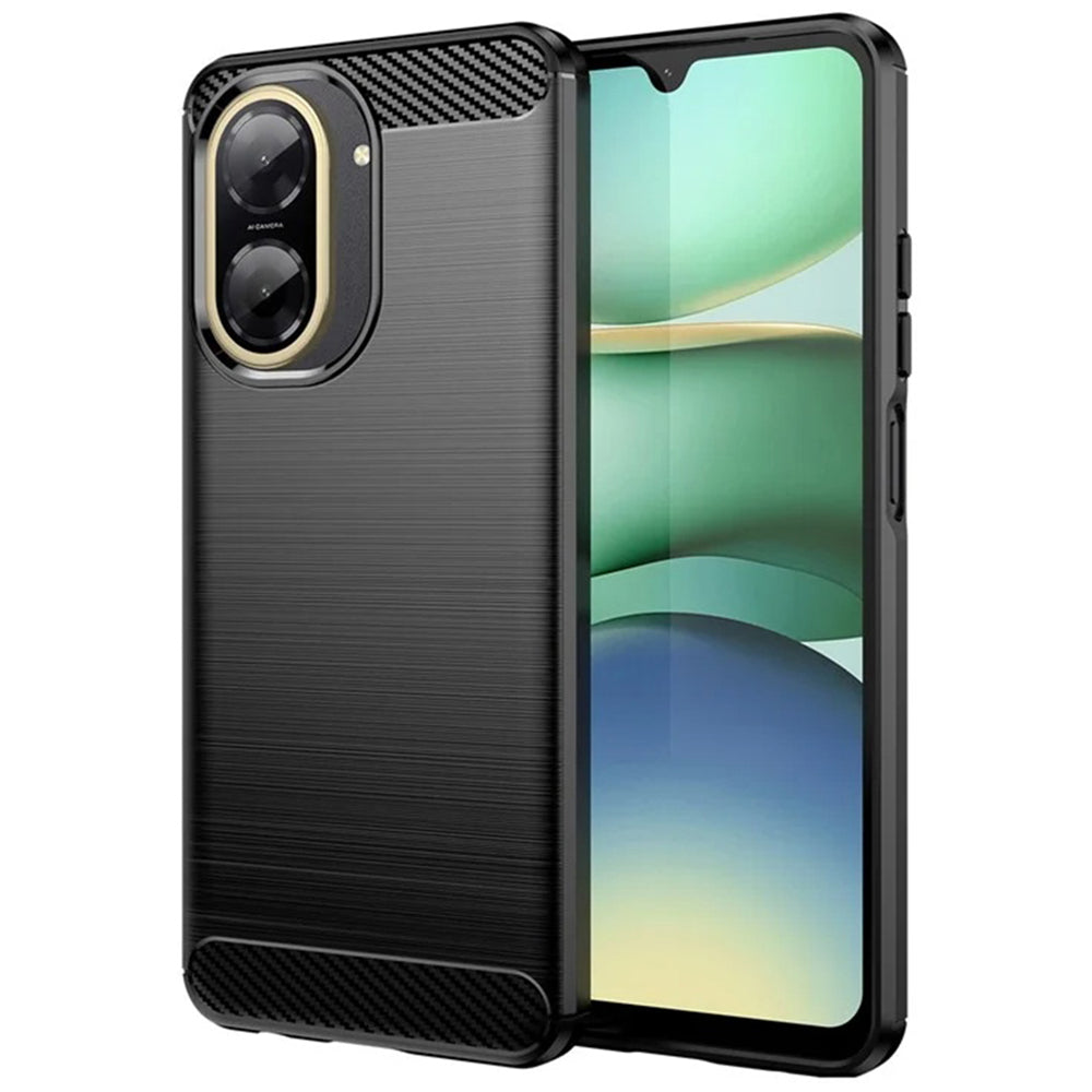 Husa de protectie Techsuit Carbon Silicone compatibil cu Xiaomi Redmi A5 4G (Standard), Negru