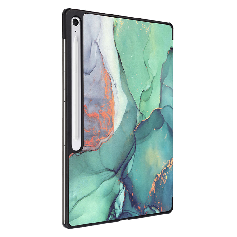 Husa de protectie tableta Techsuit FoldPro compatibil cu Samsung Galaxy Tab S10 FE Plus, Verde Time