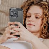 Husa de protectie Techsuit Carbon Silicone compatibil cu Honor 400 Lite, Albastru