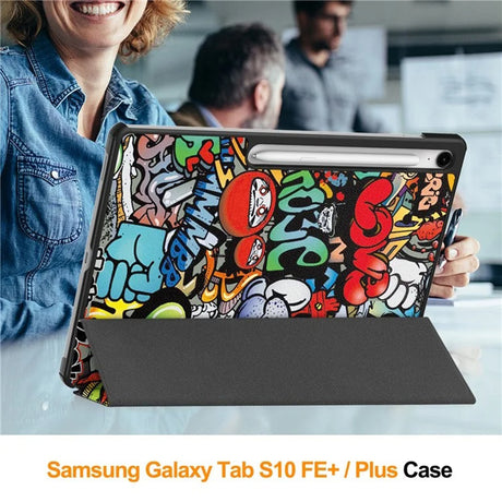 Husa de protectie tableta Techsuit FoldPro compatibil cu Samsung Galaxy Tab S10 FE Plus, Urban Vibe