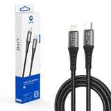 Cablu Lito (LD22CL), Type-C to Lightning, Fast Charging, 27W, 2m, Negru