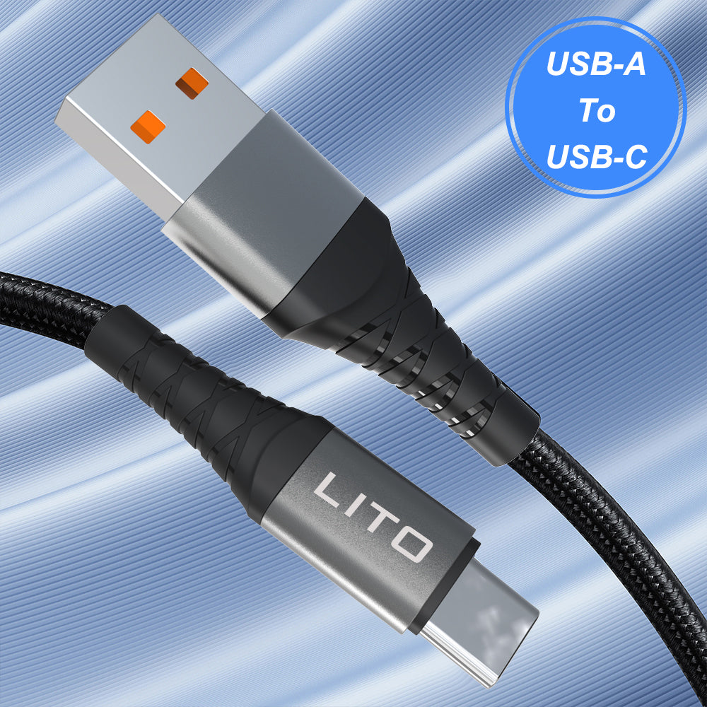 Cablu Lito (LD08CC), Type-C to Type-C, Fast Charging, 60W, 1m, Negru