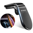 Suport Techsuit AirGrip (S7), Waterfall-Shaped, Magnetic Secure Grip for Air Vent, Clamp Grip, Negru / Silver