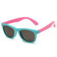 Techsuit Sunglasses Polarised (8306-C32), for Babies, Square Shape, Albastru / Pink