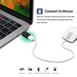 Adaptor Techsuit (set de 2) OTG Adapters DuoVoltX (A13), USB to Type-C, 3A, Plug&Play, Fast Transfer, 5Gbps, Gri