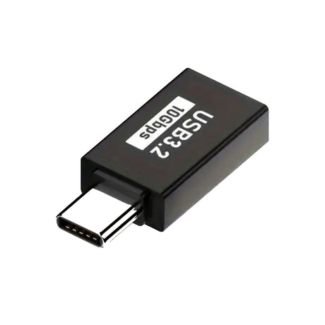 Adaptor Techsuit OTG Adapter AluCoreX (A14), USB to Type-C, 10Gbps, Plug and Play, Aluminum Alloy, Fast Data Transfer, Negru