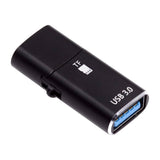 Cititor de Carduri 2in1, Adaptor, 3A, Aluminiu - Techsuit AluVoltX (CC1) - Black