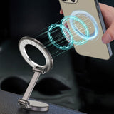 Suport Techsuit TitanMagX (S13), for Dashboard and Desk, MagSafe Compatible, Foldable, Adjustable, 3M Adhesive, Gri