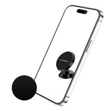 Suport Techsuit TinyGrip (S10), Universal Magnetic Mobile Mount, with Metal Plate, Strong Magnet, Negru