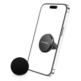 Suport Techsuit TinyGrip (S9), for Air Vent, with Metal Plate, Strong Magnet, Universal Compatibility, Negru / Silver