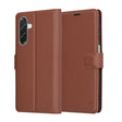 Husa de protectie Techsuit Leather Folio compatibil cu Samsung Galaxy A26 5G, Maro