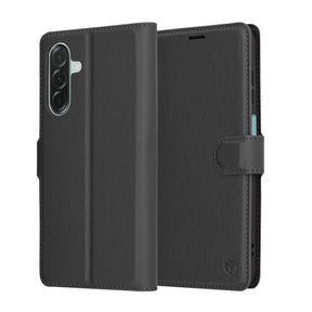 Husa de protectie Techsuit Leather Folio compatibil cu Samsung Galaxy A26 5G, Negru