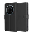 Husa de protectie Techsuit Leather Folio compatibil cu Honor Magic7 Pro, Negru